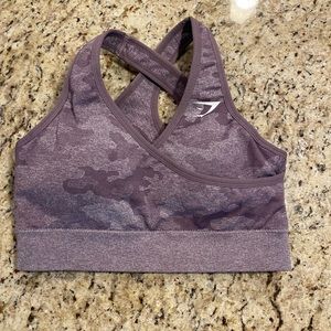 Gymshark camo seamless sports bra